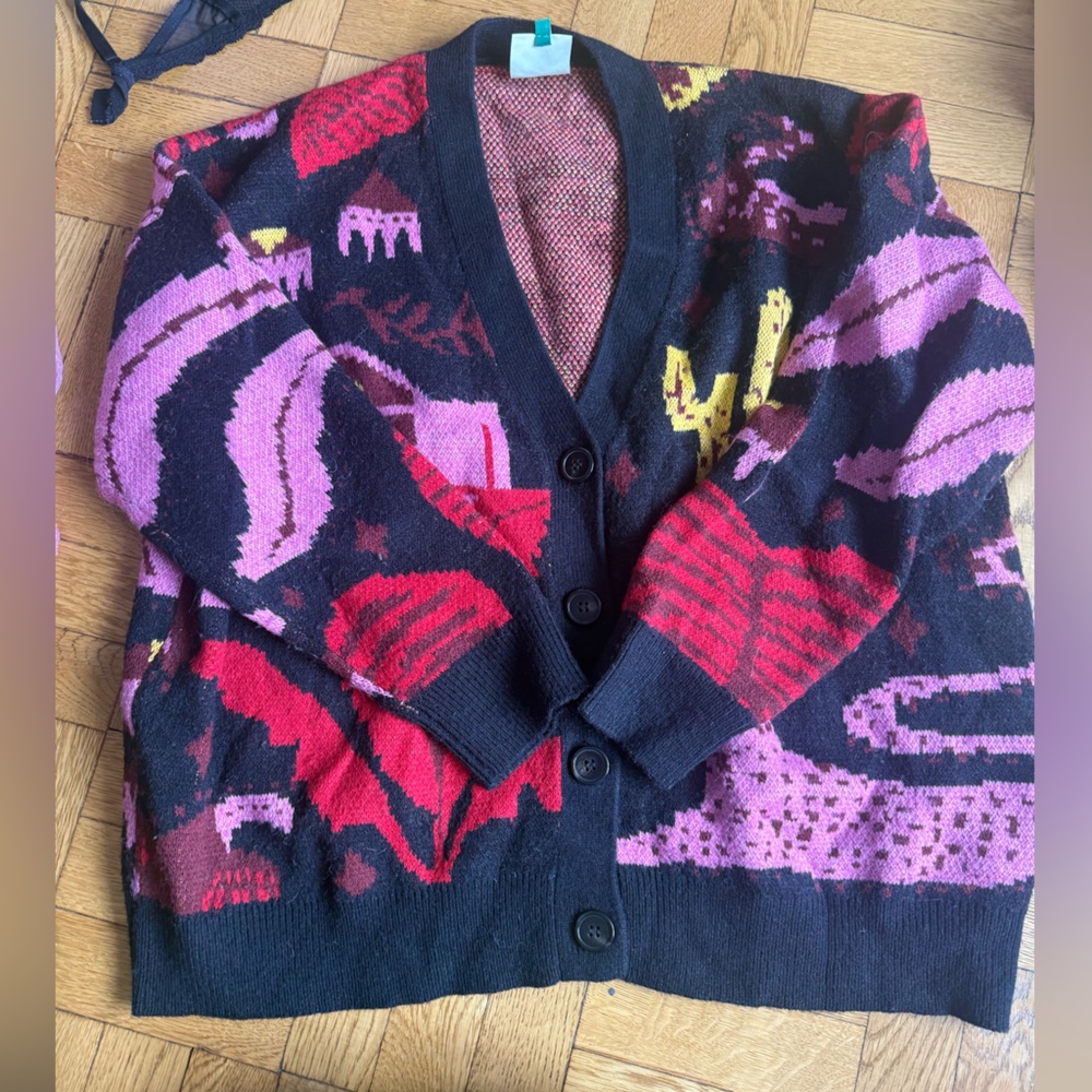 FARM Rio Multicolor Cardigan Sweater - Picture 3 of 5